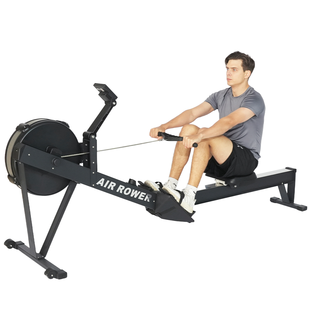 Home Gym Resistance Machine - Прочный складной стальной гребной тренажер с