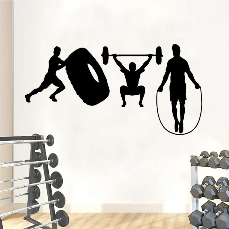 Home Gym Wallpaper - Блины для кроссфита Наклейка на стену