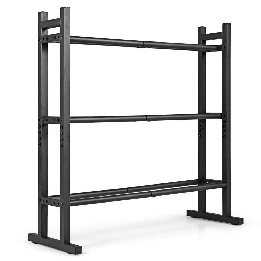 Home Gym Weights - Усиленная 3-ярусная стойка для гантелей, стальная