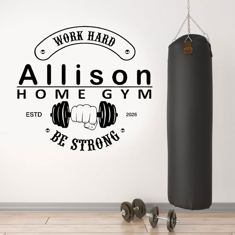 Персонализированная наклейка н – обзор и цена Home Gym Names