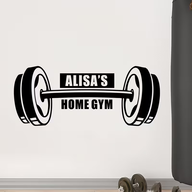 Индивидуальная виниловая накле – обзор и цена Home Gym Names