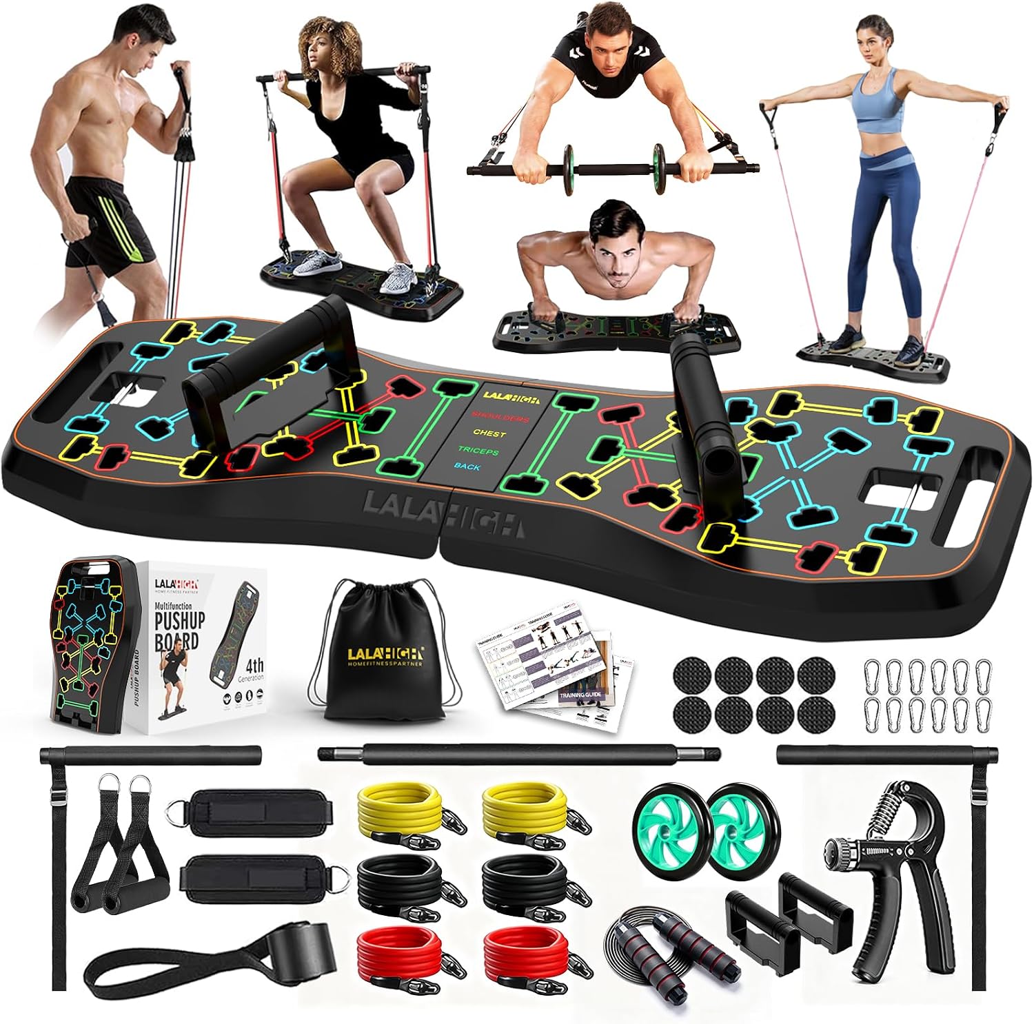 Тренажер LALAHIGH Push Up Boar – обзор и цена Ab Roller Wheel