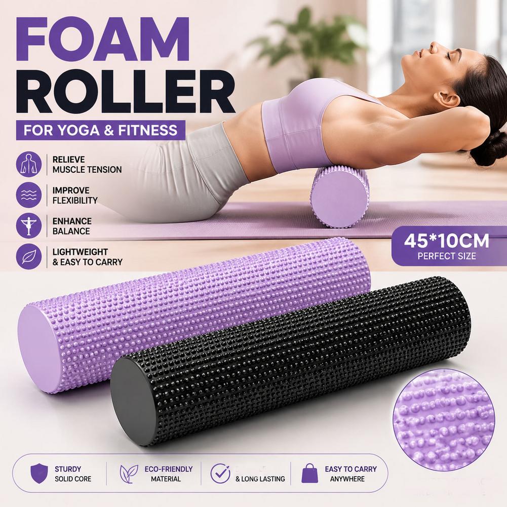 Фитнес-ролик для йоги из ЭВА в – обзор и цена Foam Roller High Density