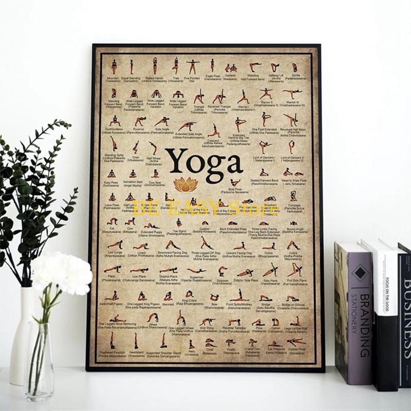 E28F Ретро Винтаж Йога Художес – обзор и цена Home Gym Wallpaper