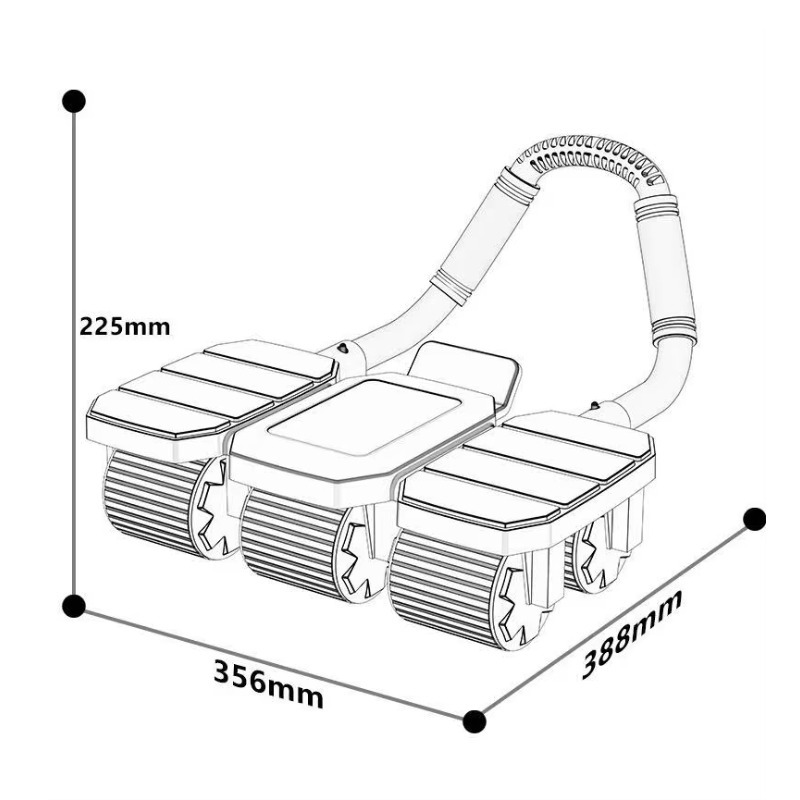 YTYIN Новые шестиколесные коле – обзор и цена Ab Roller Wheel