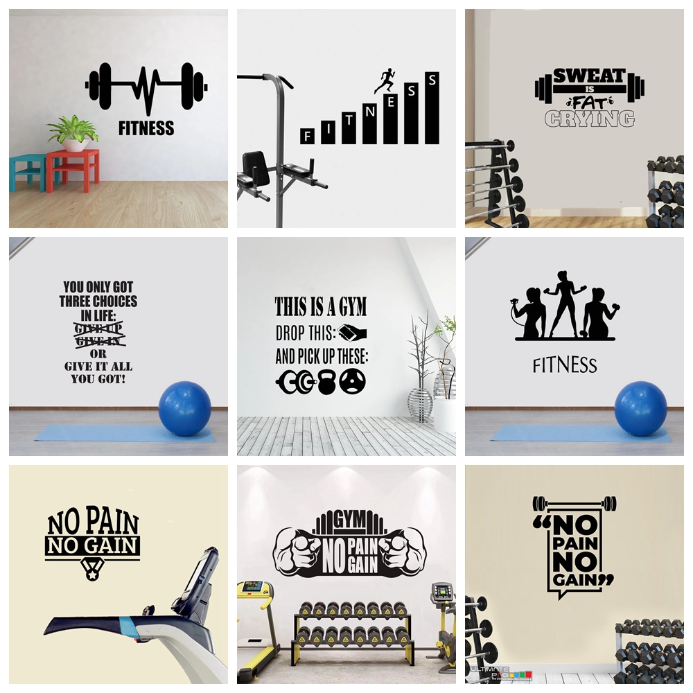 1 шт., декоративная настенная  – обзор и цена Home Gym Wallpaper