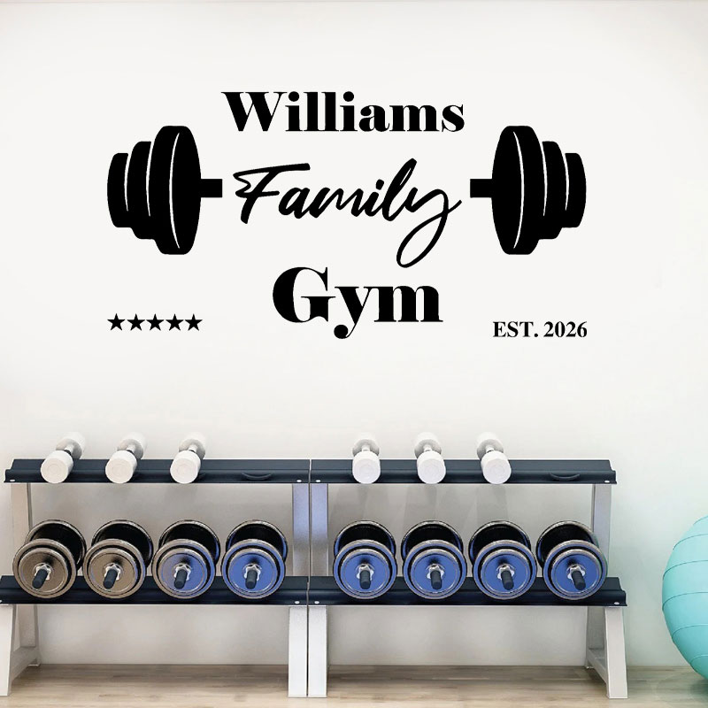 Наклейка на стену для спортзал – обзор и цена Home Gym Names
